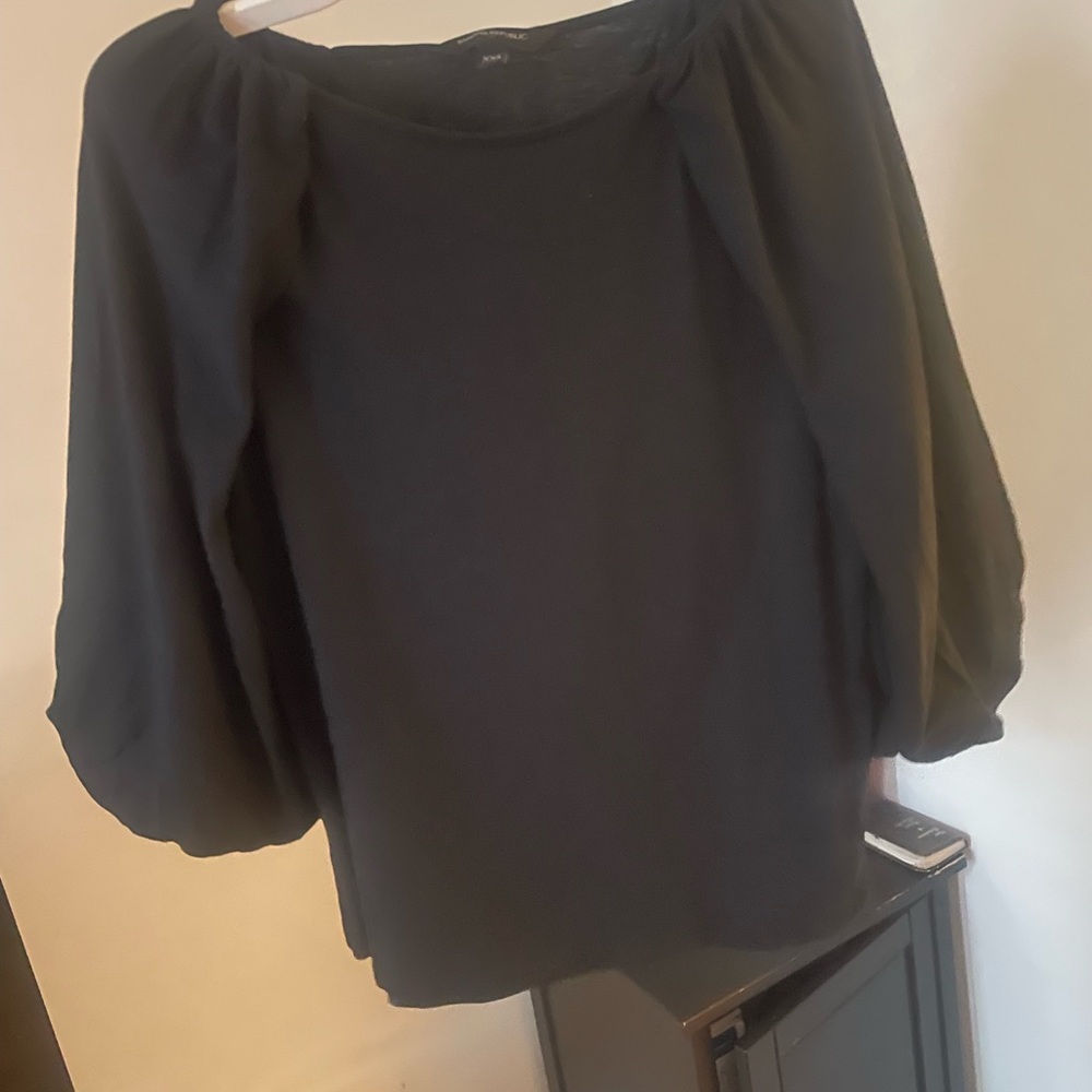 Banana Republic Black Off-Shoulder Blouse